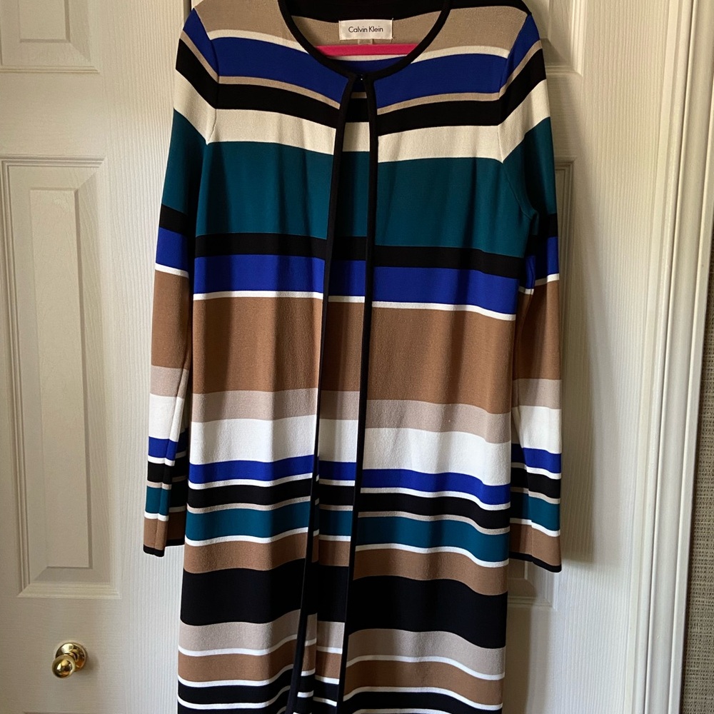 Calvin Klein Multicolor Striped Cardigan